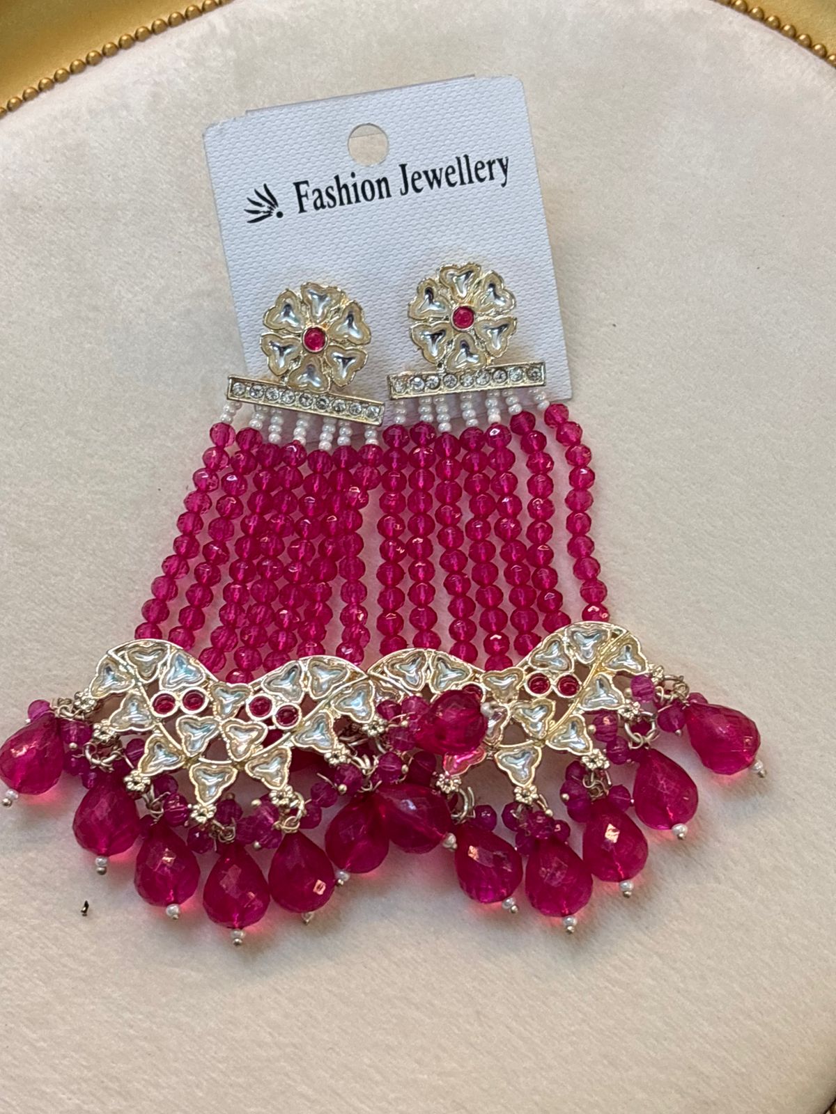 Pink earings 083