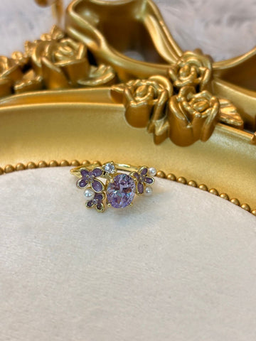Purple Elite pearl Ring