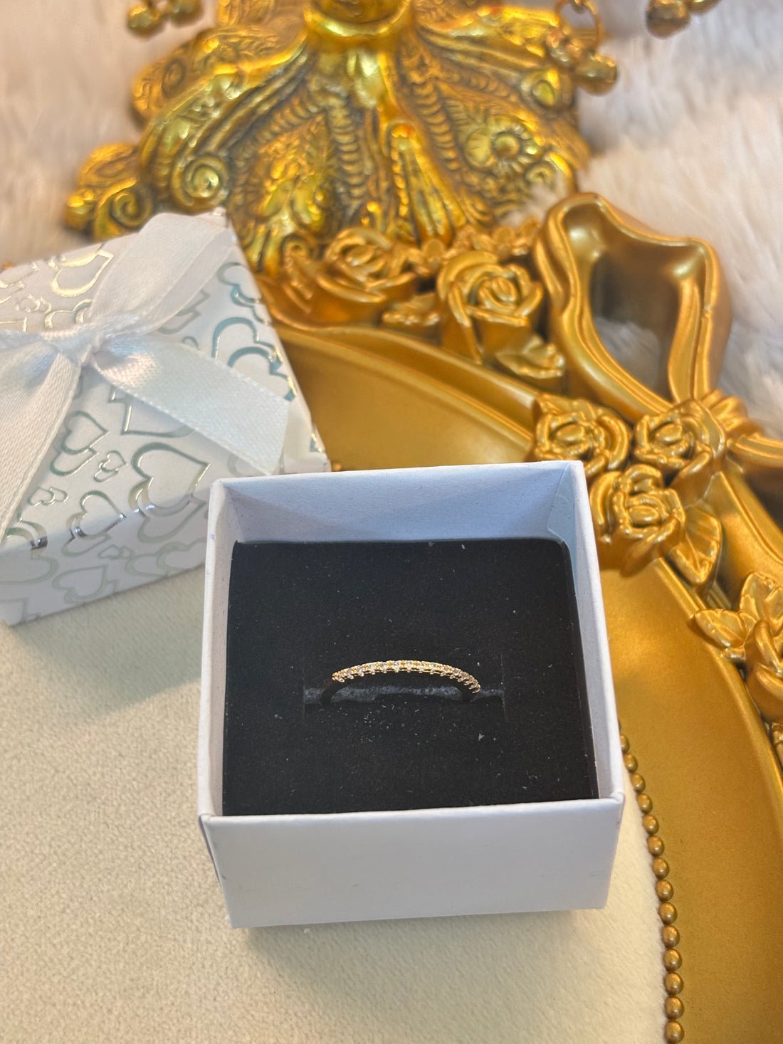 Minimal stone ring