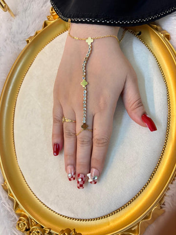 Stone hand chain