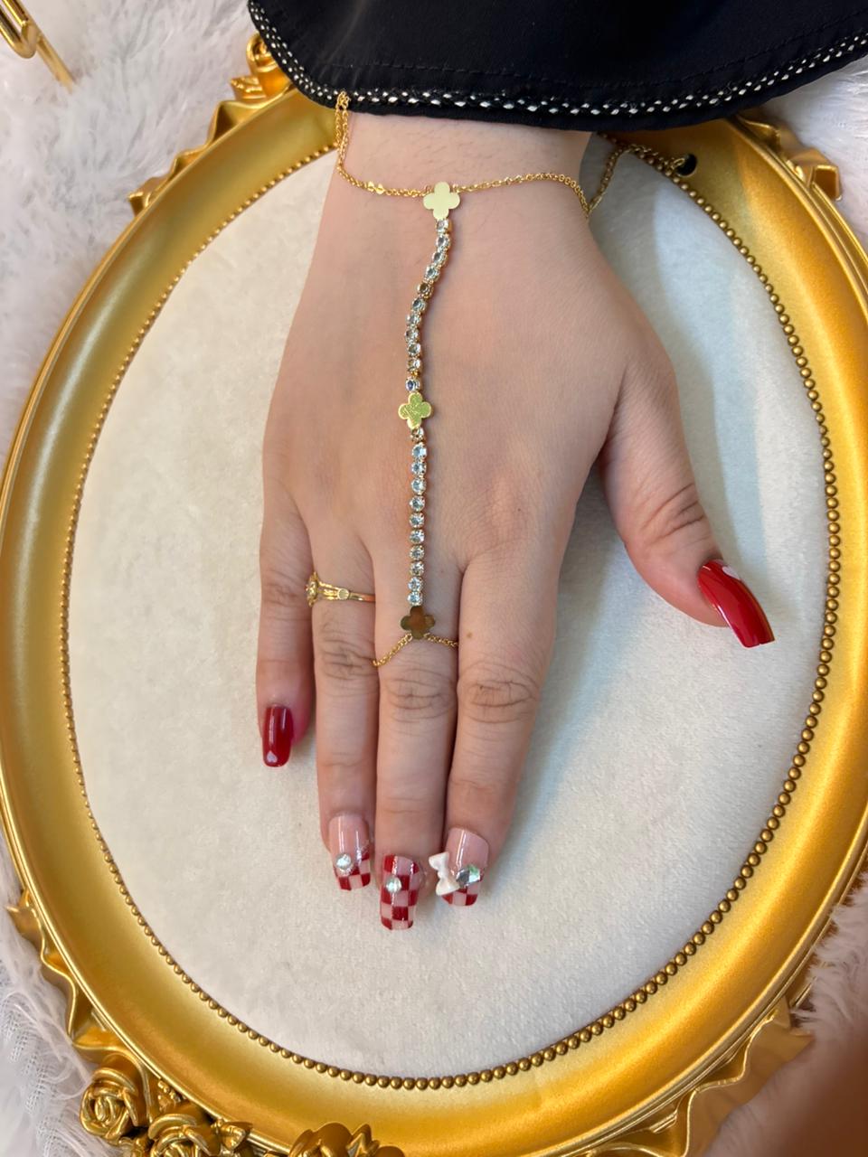Stone hand chain